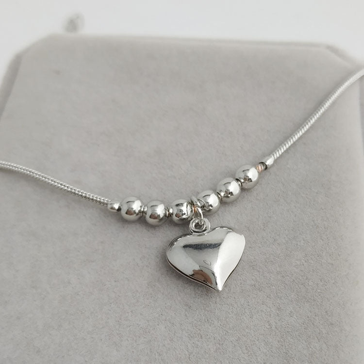 Big Love Heart Pendant Anklet