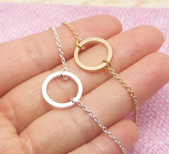 Geometric Minimalist Hollow Ring Round Ring Bracelet Hollow Circle Jewelry