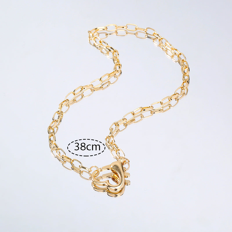 Europe And The United States Creative Fashion New Collarbone Chain Love Necklace INS Woman