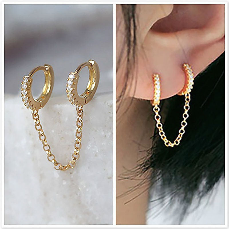 Exquisite Fashion Ladies Long Chain Earrings