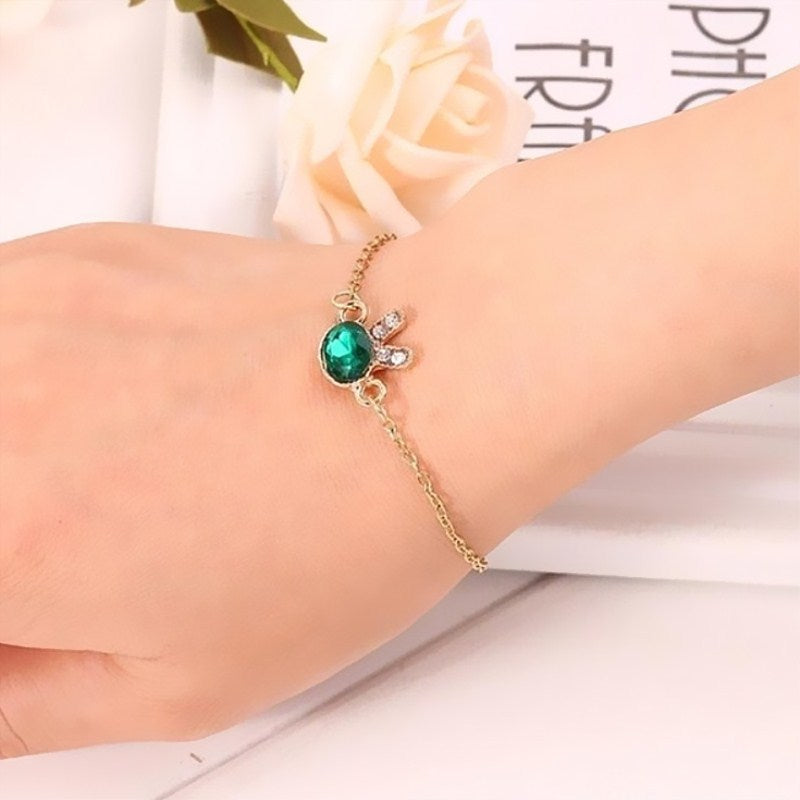 Alloy Rabbit Diamond Diamond Bracelet Lady