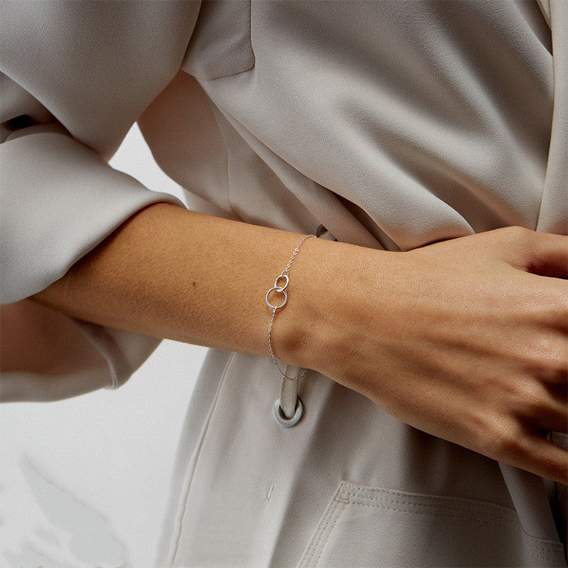 Stainless steel 8 - word bracelet bracelet