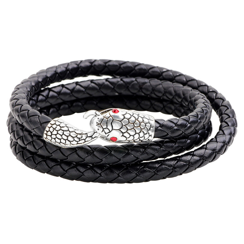Fashion Multi-layer Winding Snake Head Bracelet