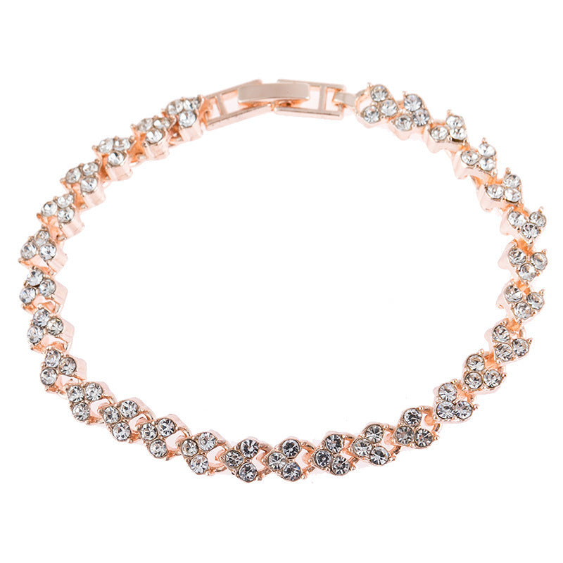 Simple And Natural Diamond Crystal Contracted  Bracelet