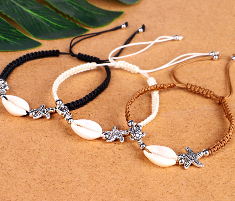Creative starfish shell bracelet