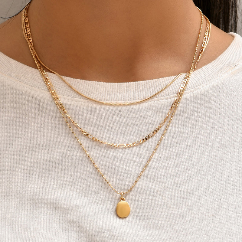 Fashionable Simple Metal Irregular Necklace