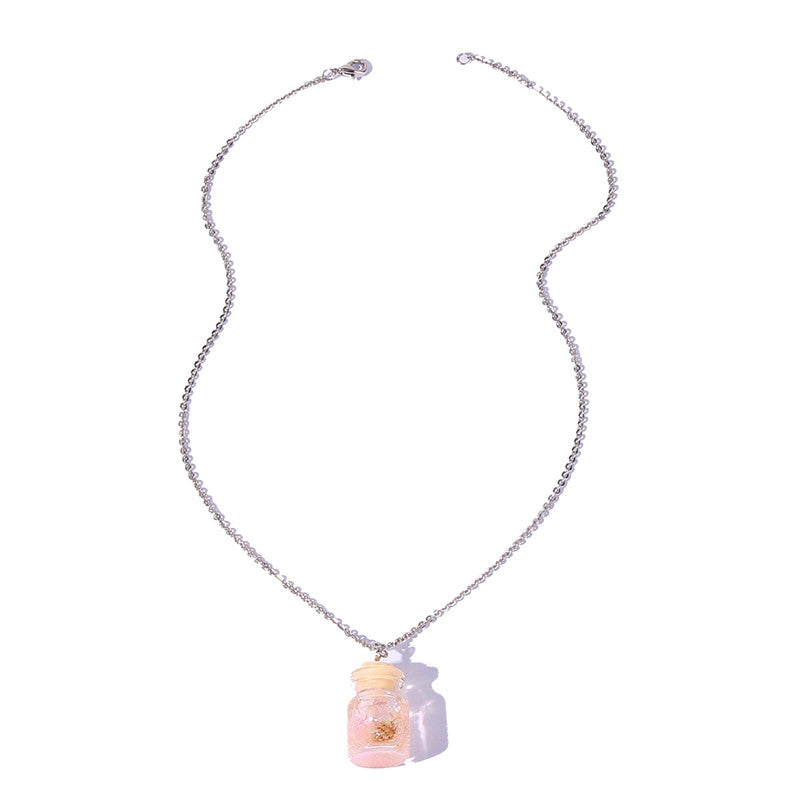 New Fashion Drifting Bottle Simple Conch Pendant Necklace