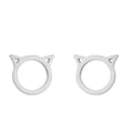 New Style Earrings Stainless Steel Plating Simple Cat Dolphin