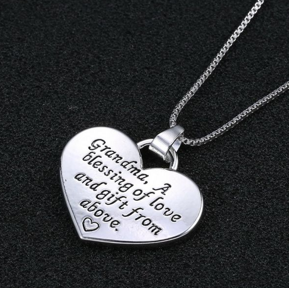 New engraved heart pendant necklaces