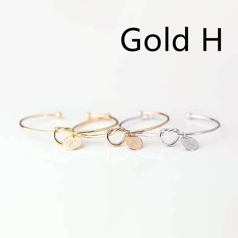 European And American Fashion Dead Knot Letter Bracelet