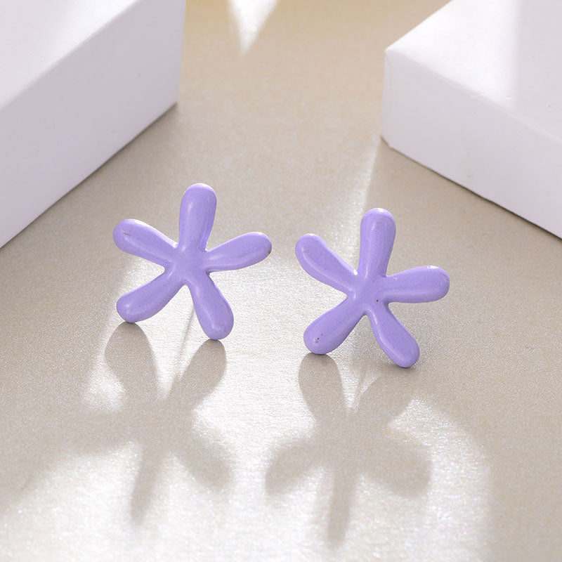 Asymmetric Fashion Simple Metal Earrings