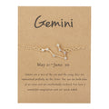 Women's Twelve Constellation Chain Bracelet In Paper Card
