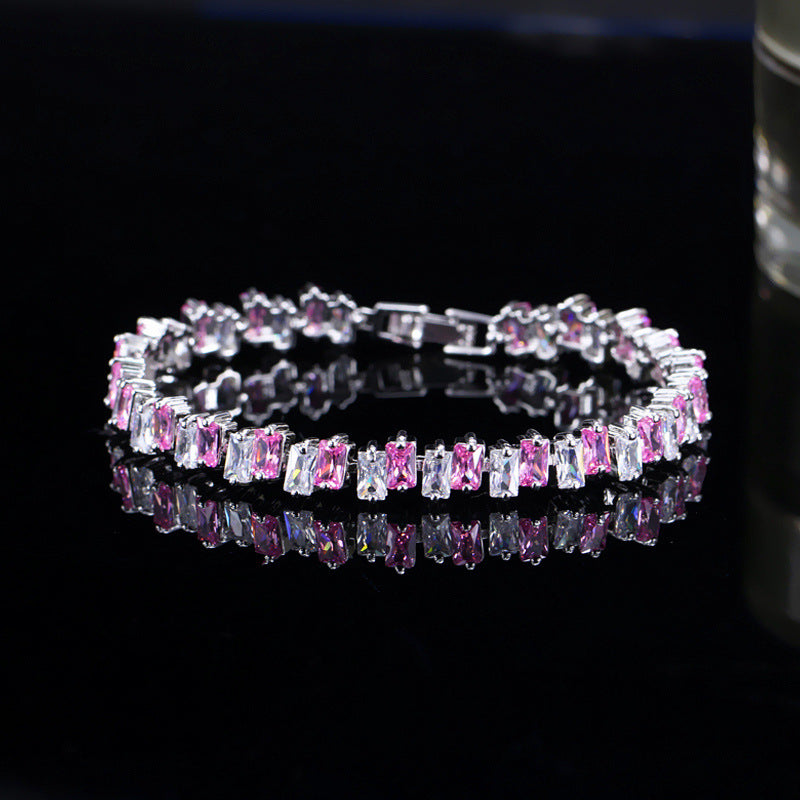 Cubic Zirconia and Diamond Bracelet for Women Charms Gifts for Mom