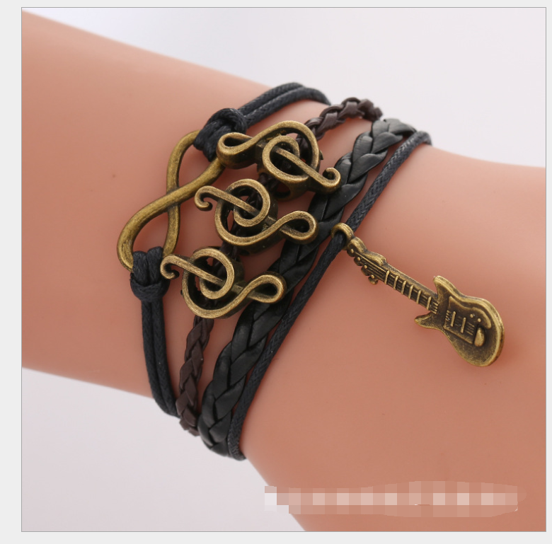European and American big-name multi-layer woven bracelet bracelet rope
