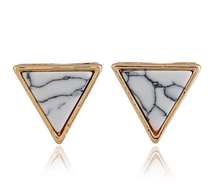 Marble Geometric Earrings