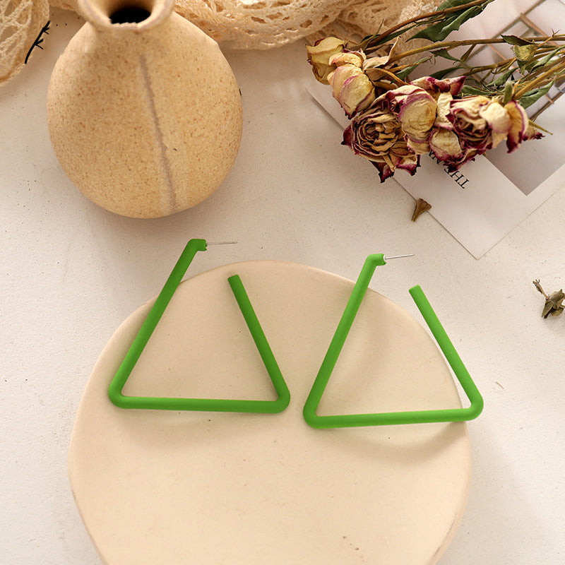 Exaggerated Geometric Large Earrings Personality Long