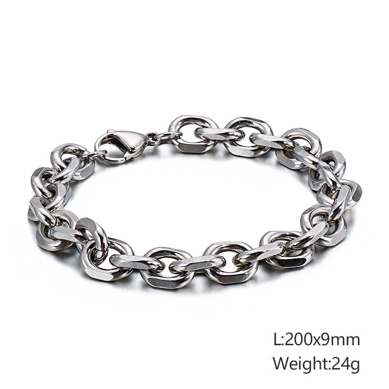 Domineering Punk Hip Hop Stainless Steel Bracelet