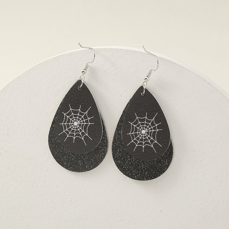 Simple Geometric Personality Halloween Earrings