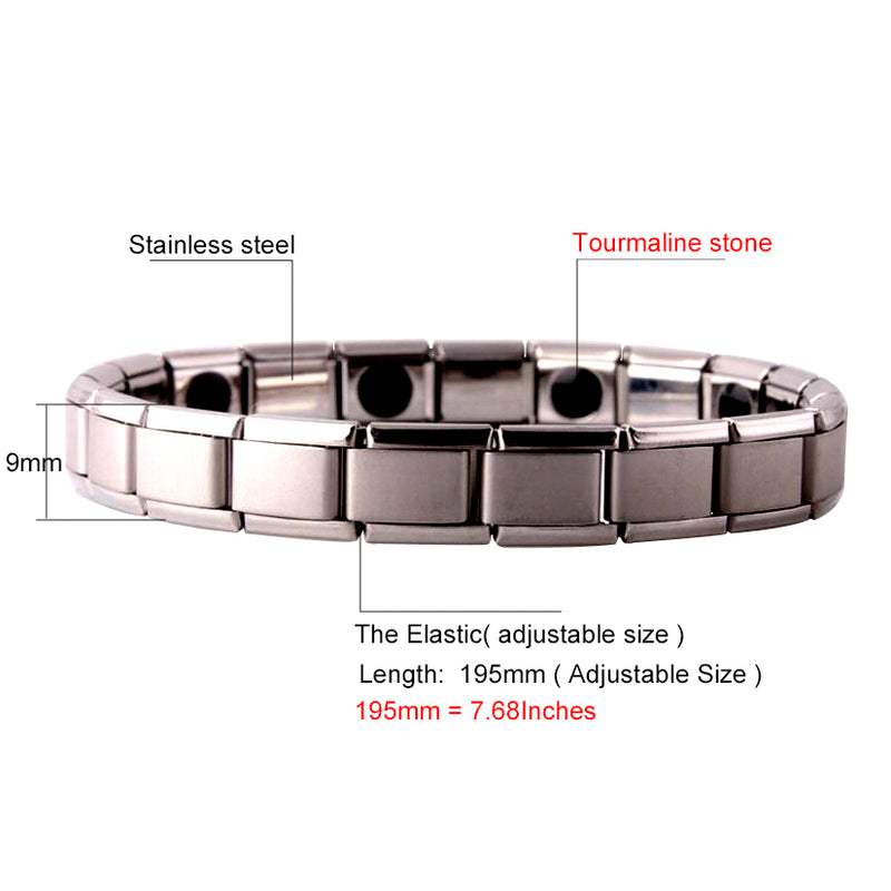 Magnet elastic stainless steel bracelet