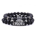 Natural Stone Intuitive Owl Bracelet