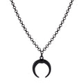 Curved Moon Clavicle Necklace