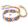 Colorful cotton hand-woven bracelet