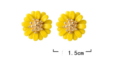 Creative Sweet Little Daisy Alloy Earrings