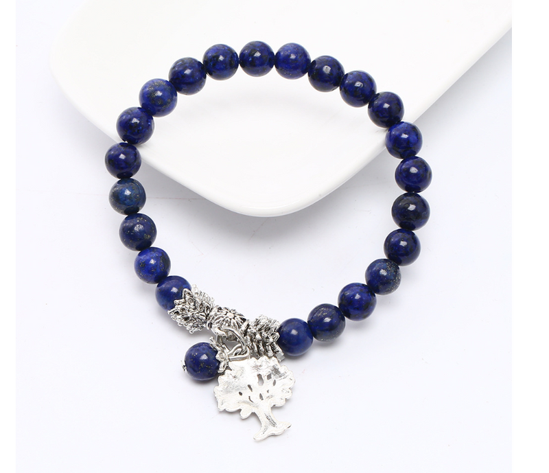 Yoga Lapis Lazuli Tree Of Life Bracelet