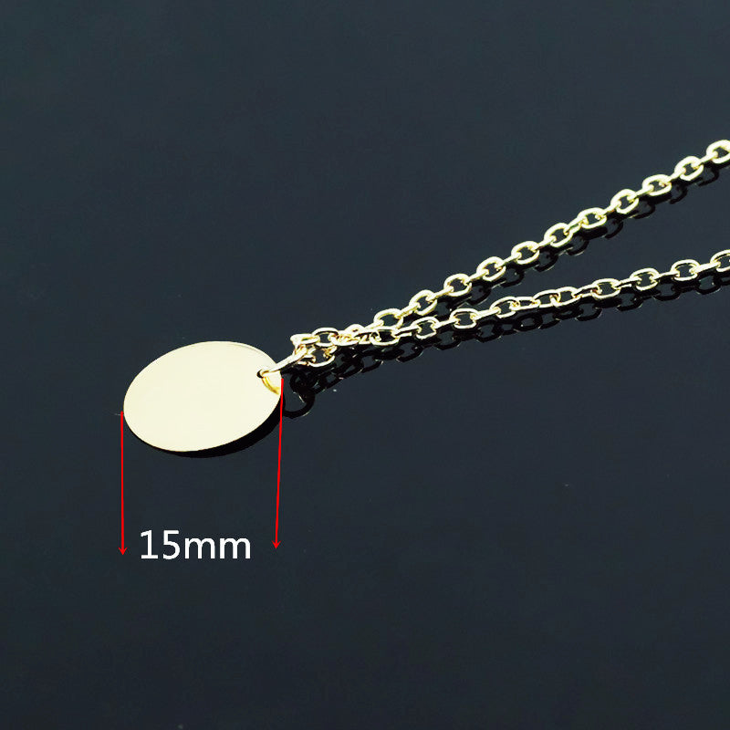 Simple Temperament lady Metal Clavicle Chain