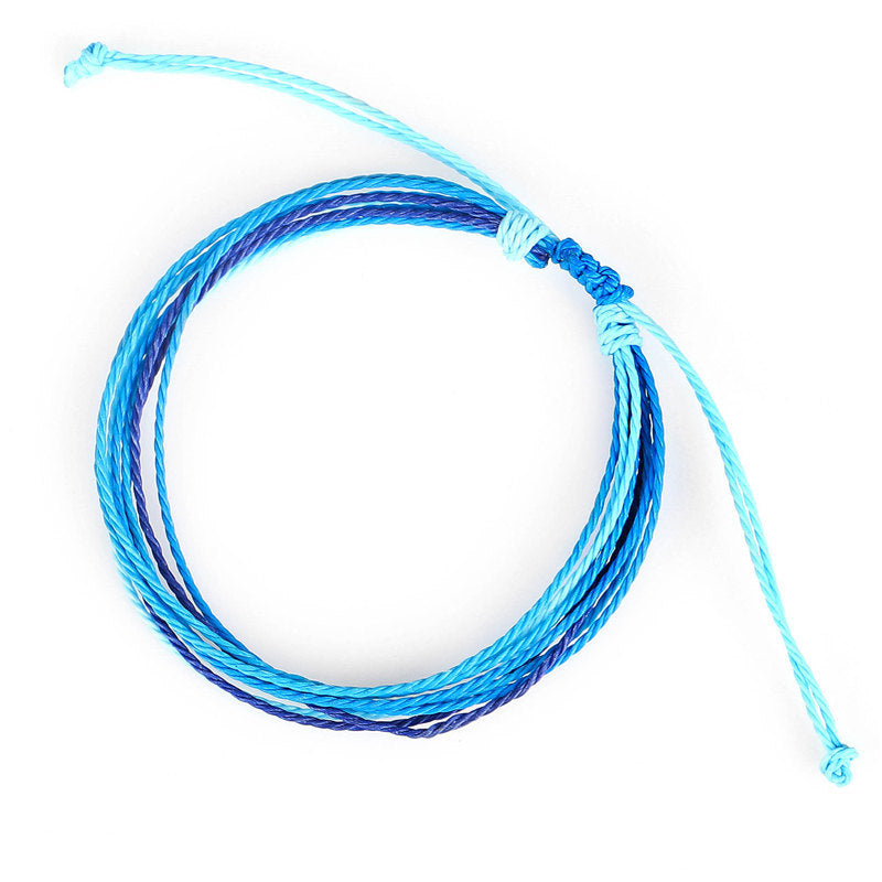 Wax Line Creative Handwoven Bracelet Colorful Drawstring
