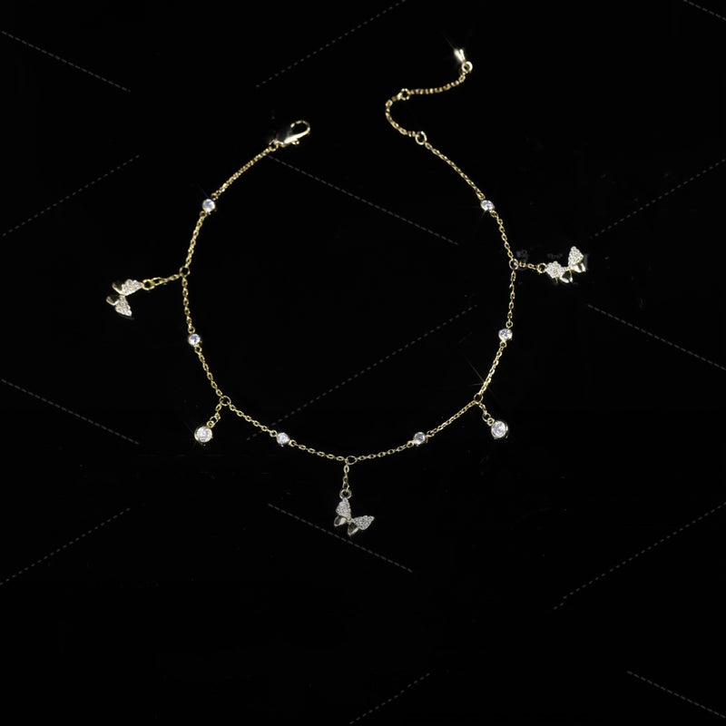 Niche Ins Design Bow Anklet Female Cold Style Accessories