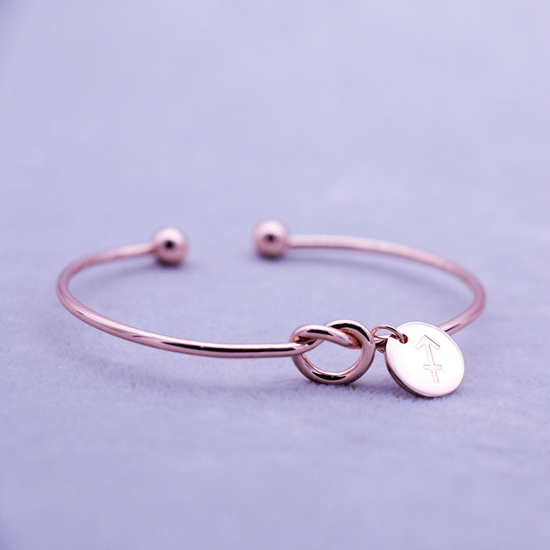 Twelve Constellation Couple Bracelet