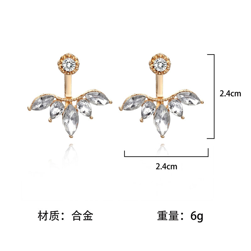 Fashion Jewelry Cute Cherry Blossoms Flower Stud Earrings For Women Cute Jewelry Several Peach Blossoms Earrings