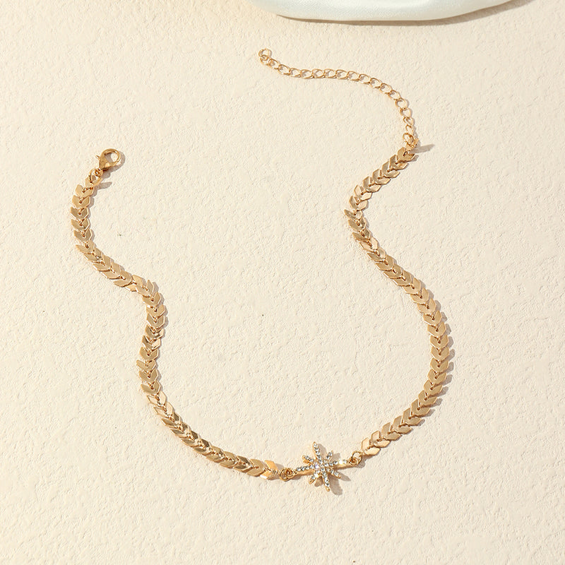 Fashion Creative Simple Metal Clavicle Chain