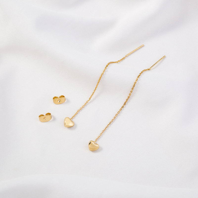 Love Ear Line Korean Style Small  Earrings