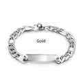 Stainless Steel Men's Bracelet Exquisite Curved Brand
