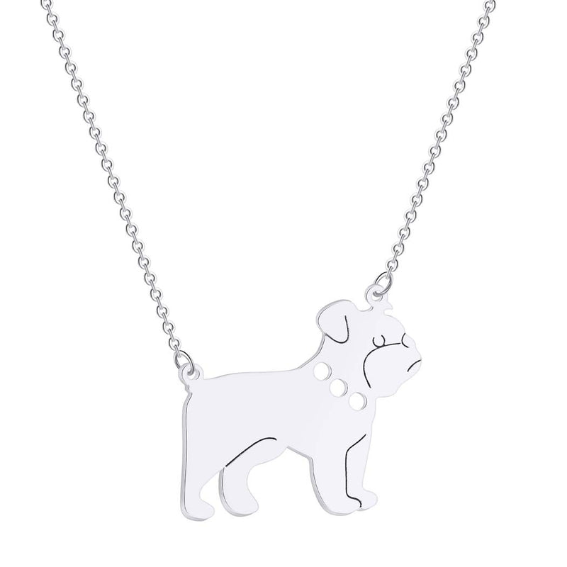 Men And Women Fashion Cute Dog Bulldog Pendant Necklace