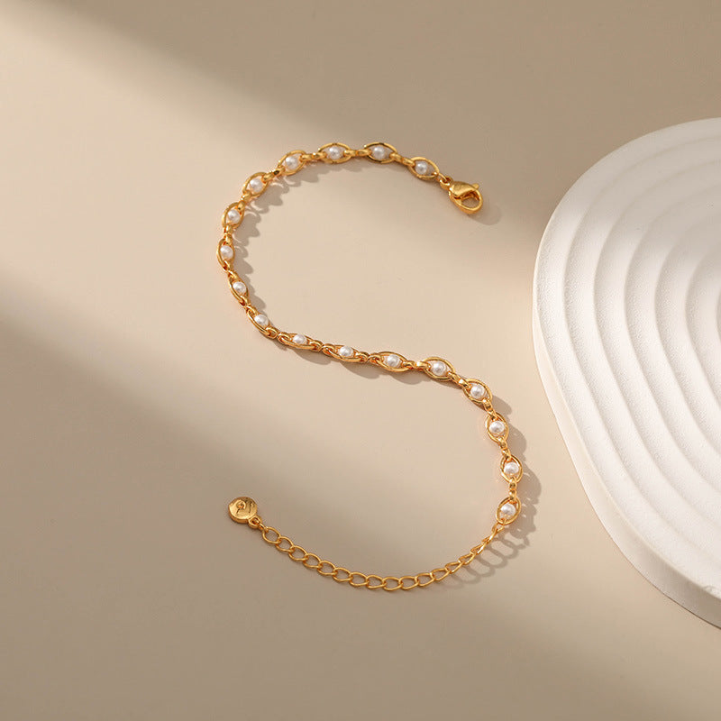 Small Jewelry Synthetic Pearl Bracelet Elegant