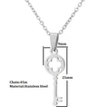 Stainless Steel Temperament Simple Key Clavicle Chain