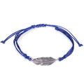New Wax Wire Braided Bracelet Waterproof Silver Leaf