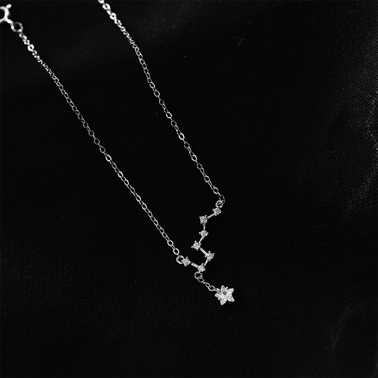 Exquisite Mori Series Niche Design Sterling Silver Big Dipper Anklet