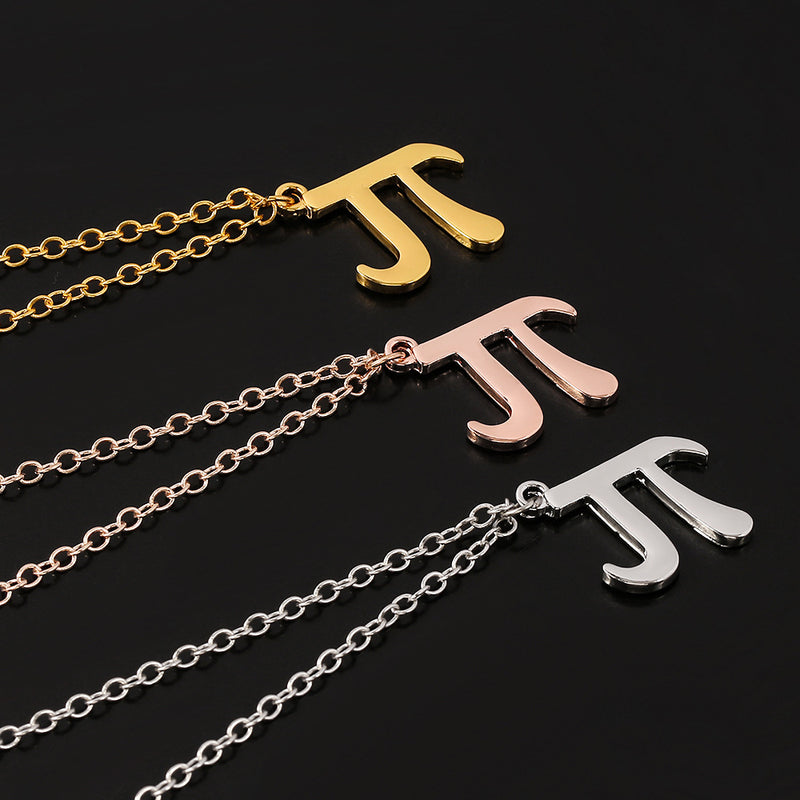 Creative Jewelry Math Pi 3.14 Letters N Necklace