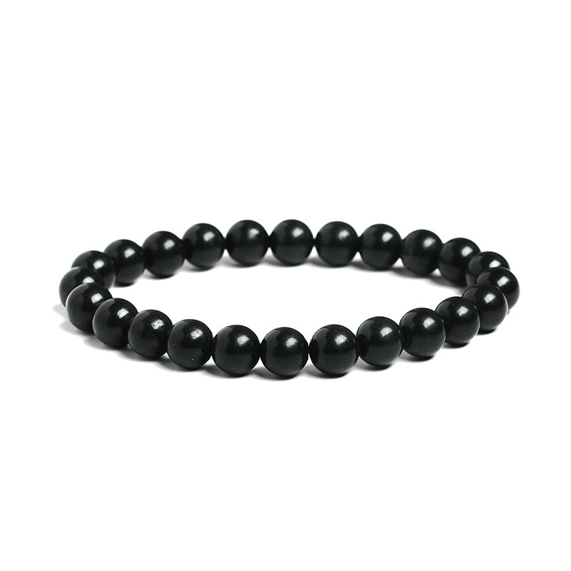 Shungite Single Circle Bead Jewelry Men's And Women's Bracelet