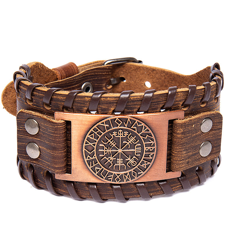 European And American Viking Bracelet Vintage Compass Compass