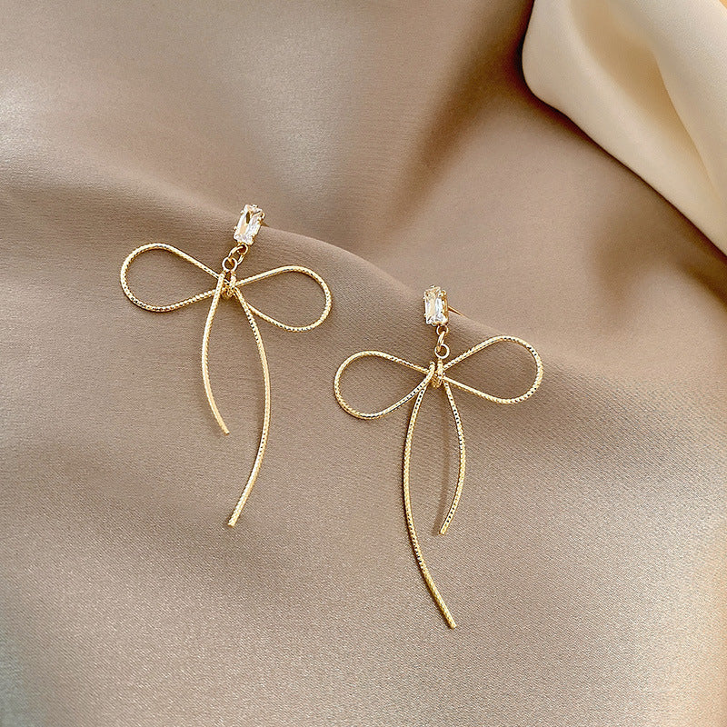 Show Face Slim Simple Personality Stud Korean Style Earrings Earrings