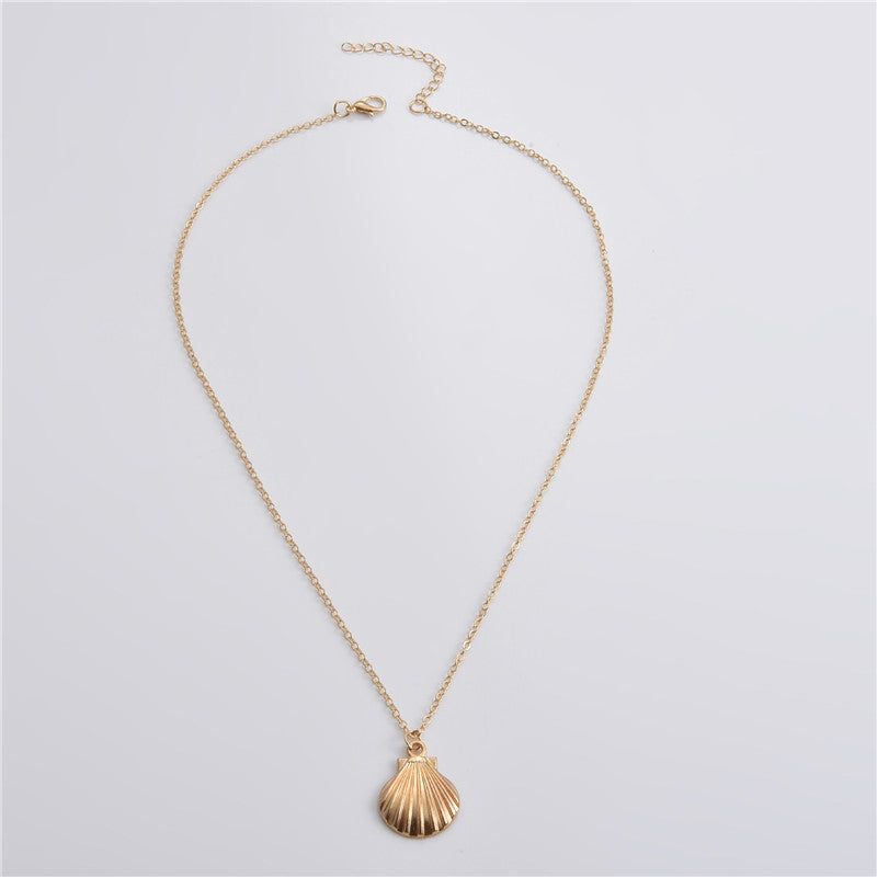 Female Clavicle Chain Fashion Geometric Metal Shell