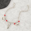 Hip Hop Punk Style Rice Bead Skull Bracelet