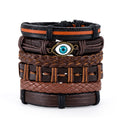 Vintage Men's Leather Bracelet European And American Woven Suit Carrying Strap