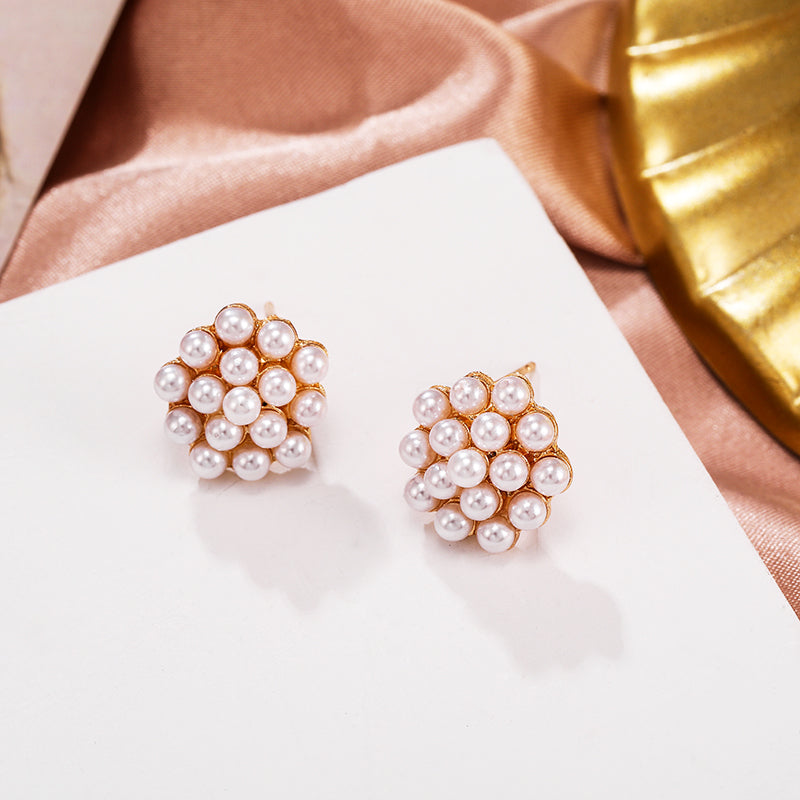 Acrylic Fashion Geometric Fine Women Cute Stud Earrings Contracted Sweet Cherry Modelling Mini Earrings