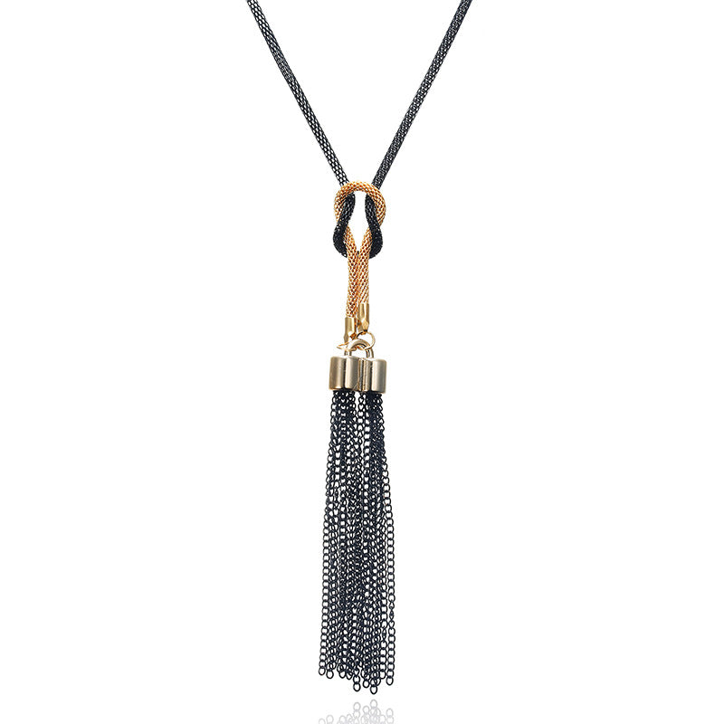 Women's Simple And Fashionable All Match Tassel Long Necklace